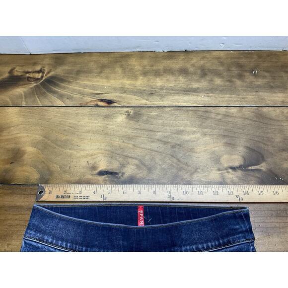 Spanx Distressed Ankle Skinny Jeggings Medium Wash Cotton Blend Small Raw Hem - Picture 6 of 8